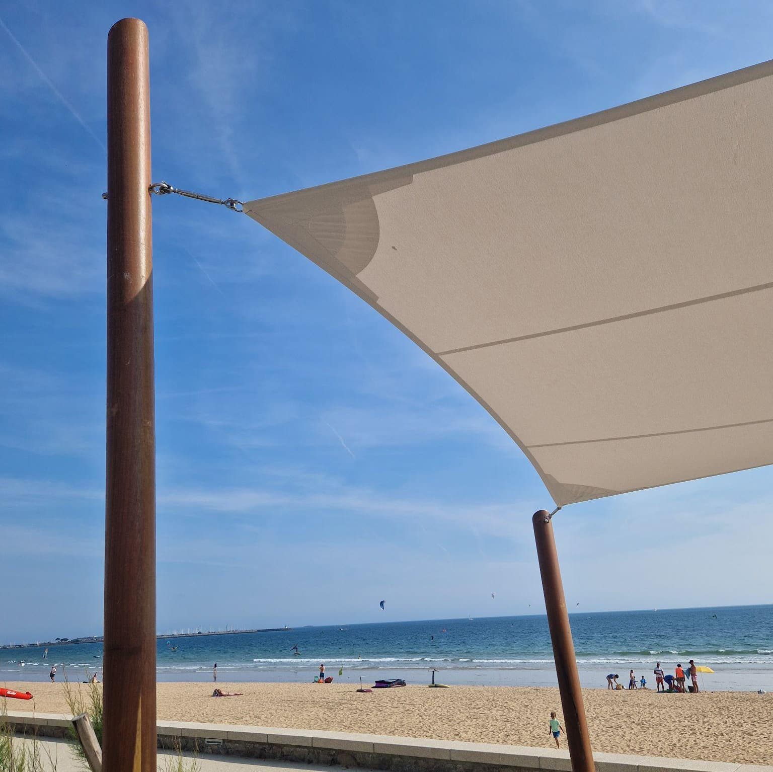 Mât en CHÊNE pour voile d’ombrage